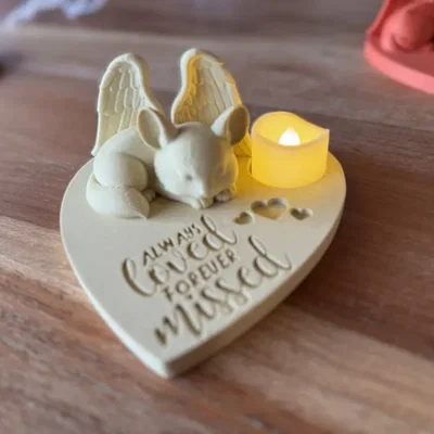 Tượng Tưởng Niệm Thiên Thần Chinchilla - Luôn Được Yêu Thương, Mãi Mãi Nhớ Mong
