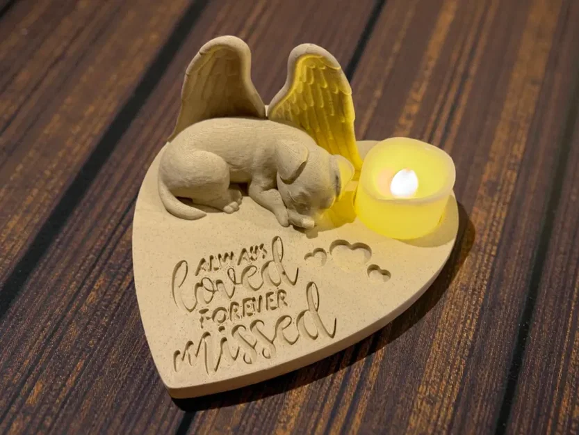 Tượng Chó Thiên Thần Tưởng Niệm - Mãi Yêu Thương, Mãi Nhớ Thương - Image 1