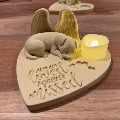 Tượng Chó Thiên Thần Tưởng Niệm - Mãi Yêu Thương, Mãi Nhớ Thương