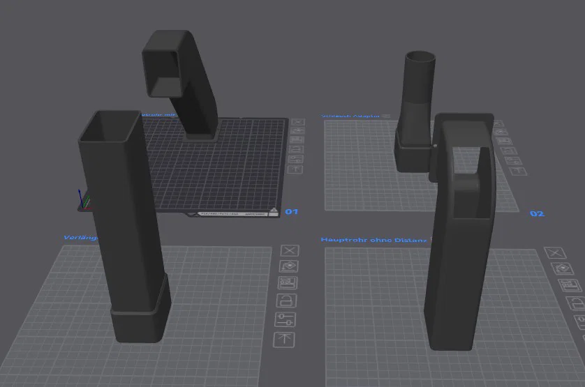 Ống dẫn chất thải 3D cho máy in Anycubic Kobra S1 - Image 2