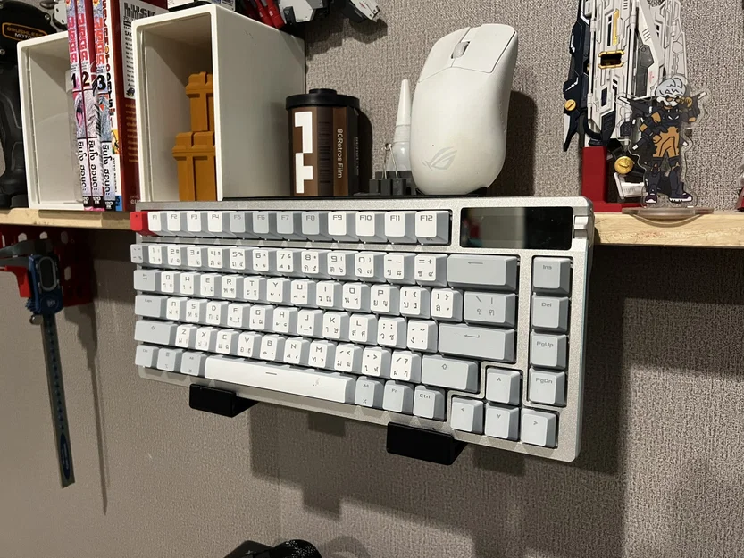 Giá Treo Bàn Phím Cơ Gắn Kệ / Giá Trưng Bày Tối Giản - Image 1