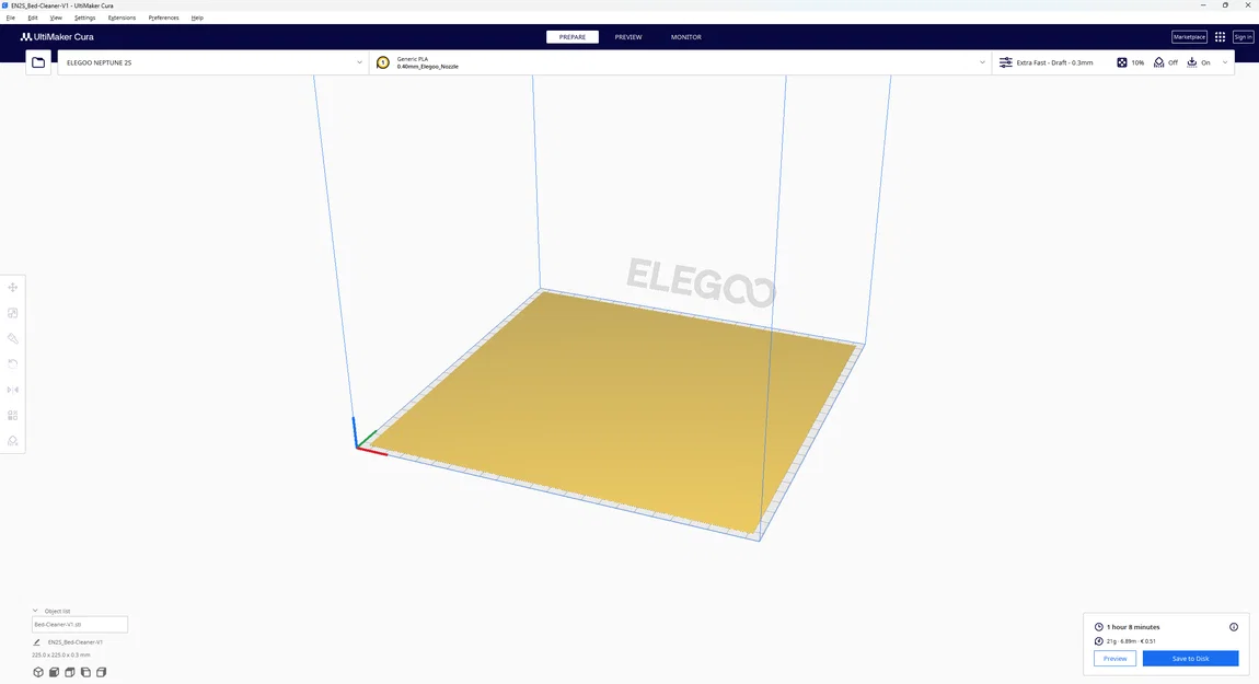 Công cụ vệ sinh bàn in 3D (Bed-Cleaner) tiện lợi - Image 2