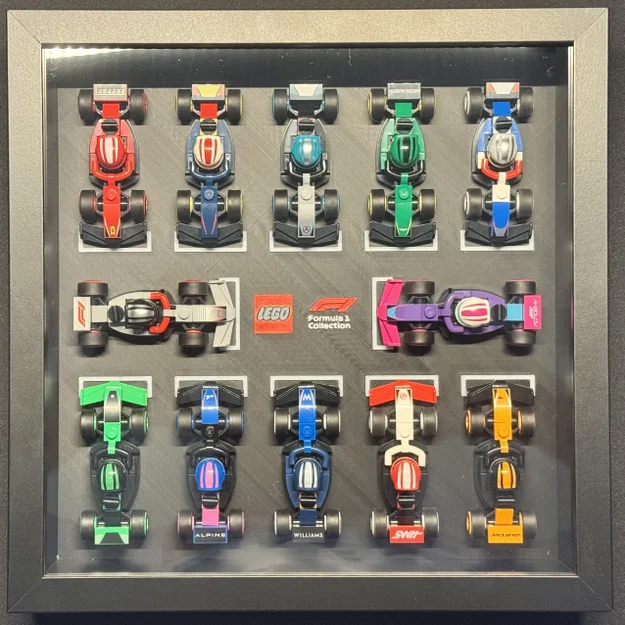 Bộ Sưu Tập Lego F1 Mini - Khung Trưng Bày IKEA Sannahed (25x25) - Image 2