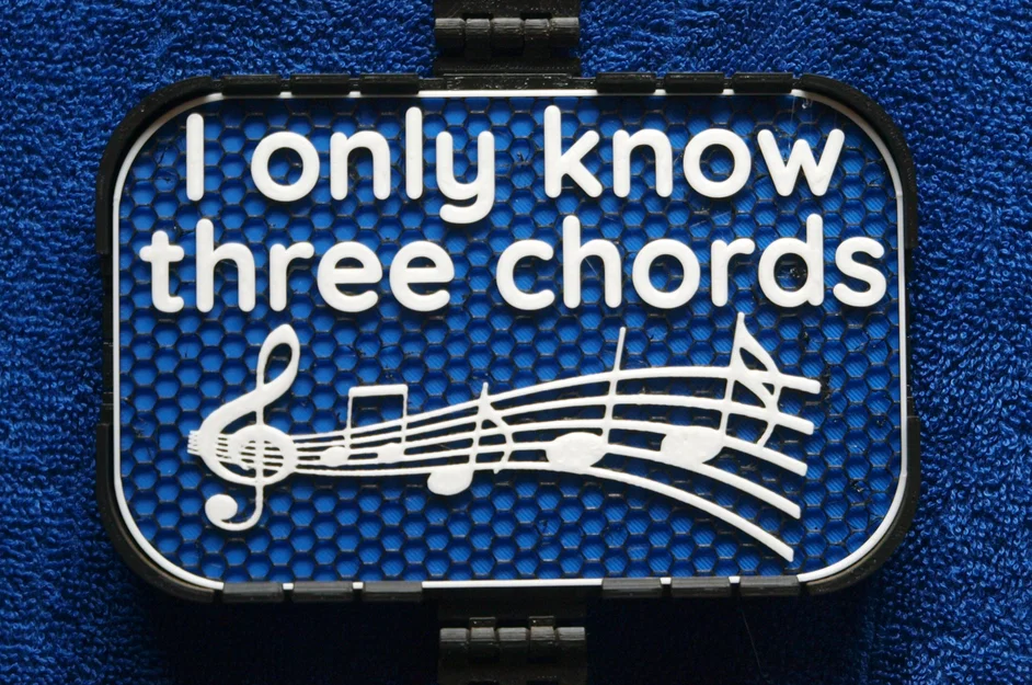 Bảng hiệu "Only Know Three Chords" (Chỉ biết 3 hợp âm) - Image 1