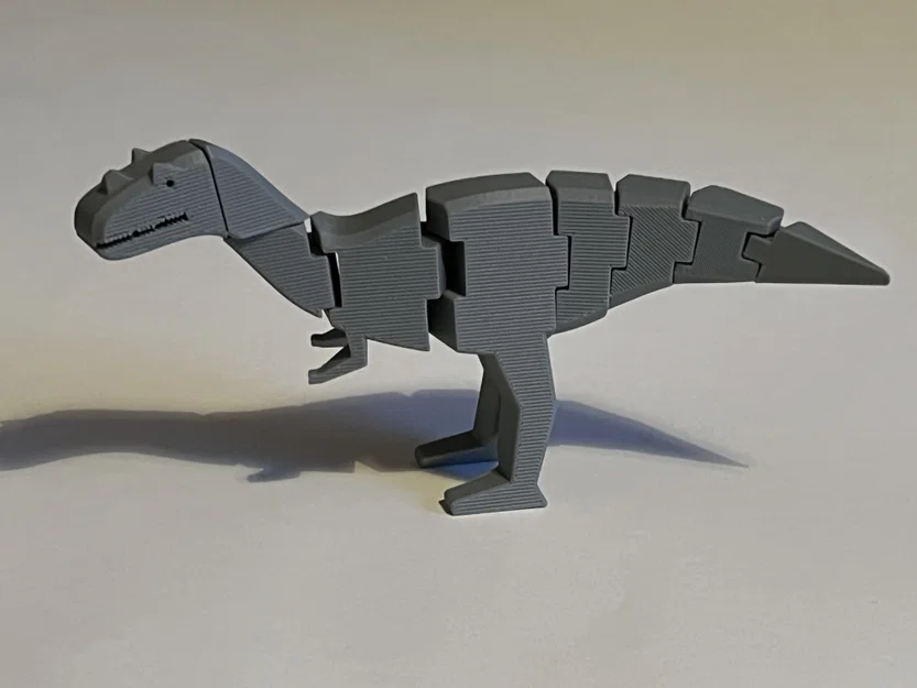 Mô hình khủng long Ceratosaurus Ellioti in liền khối, khớp cổ xoay và đầu nghiêng linh hoạt - Image 2