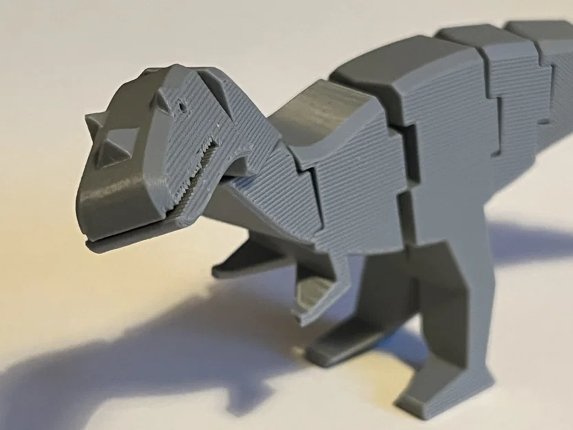 Mô hình khủng long Ceratosaurus Ellioti in liền khối, khớp cổ xoay và đầu nghiêng linh hoạt - Image 3