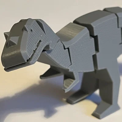 Mô hình khủng long Ceratosaurus Ellioti in liền khối, khớp cổ xoay và đầu nghiêng linh hoạt