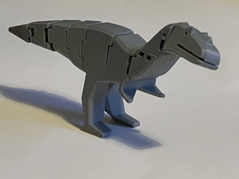 Mô hình khủng long Ceratosaurus Ellioti in liền khối, khớp cổ xoay và đầu nghiêng linh hoạt - Image 5