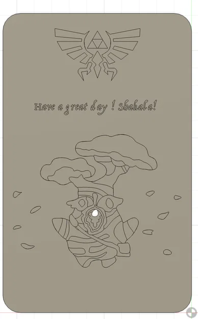 Thẻ Hestu (Hestu Card) in 3D - Món quà nhỏ xinh cho fan Zelda - Image 2