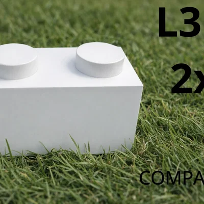 Mô hình gạch LEGO 2x1 tương thích in 3D (LEGO Compatible Part)