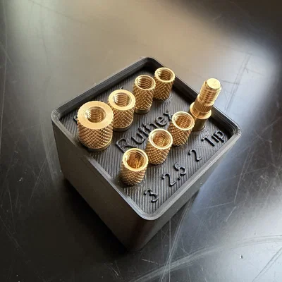 Khay Gridfinity cho bộ dụng cụ Ruthex Heatset Insert