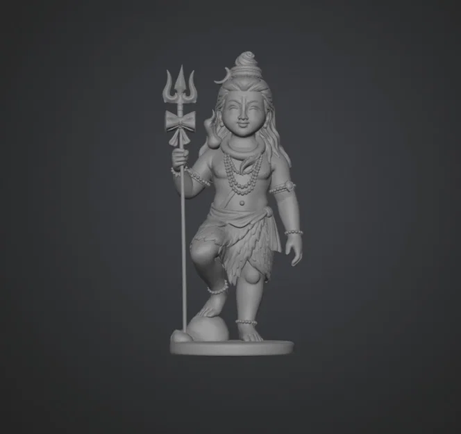 Mô hình 3D Thần Shiva (Shiva Deity) - Tượng trang trí tinh xảo - Image 1