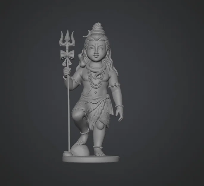 Mô hình 3D Thần Shiva (Shiva Deity) - Tượng trang trí tinh xảo - Image 2