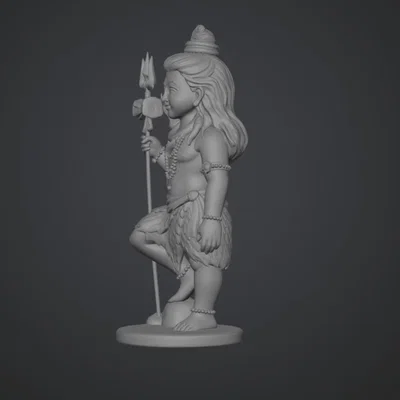 Mô hình 3D Thần Shiva (Shiva Deity) - Tượng trang trí tinh xảo