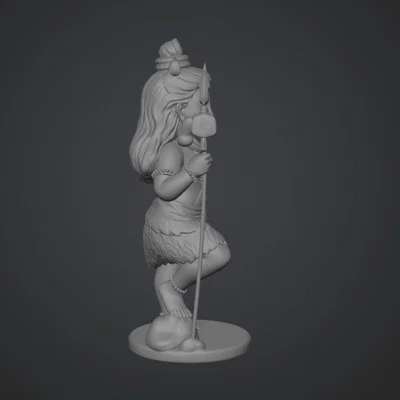 Mô hình 3D Thần Shiva (Shiva Deity) - Tượng trang trí tinh xảo