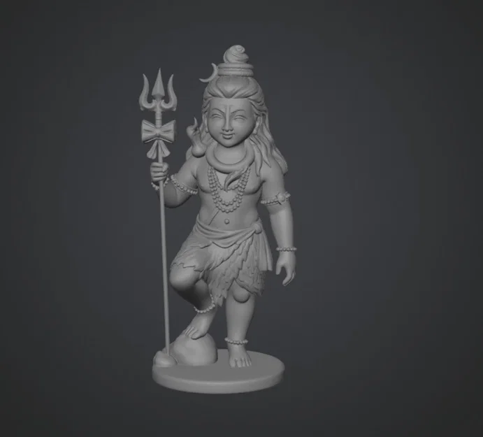 Mô hình 3D Thần Shiva (Shiva Deity) - Tượng trang trí tinh xảo - Image 6