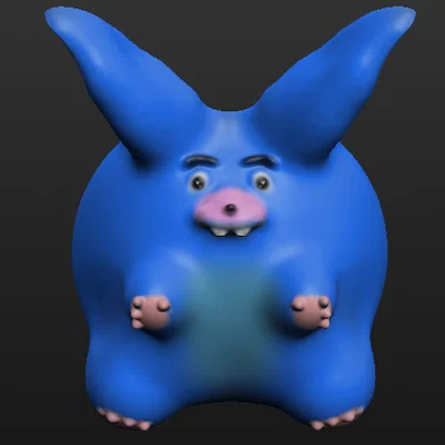 Mô hình chú thỏ (Rabit) hoạt hình ngộ nghĩnh in 3D