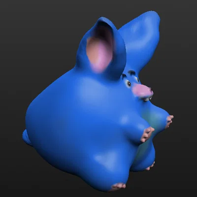 Mô hình chú thỏ (Rabit) hoạt hình ngộ nghĩnh in 3D