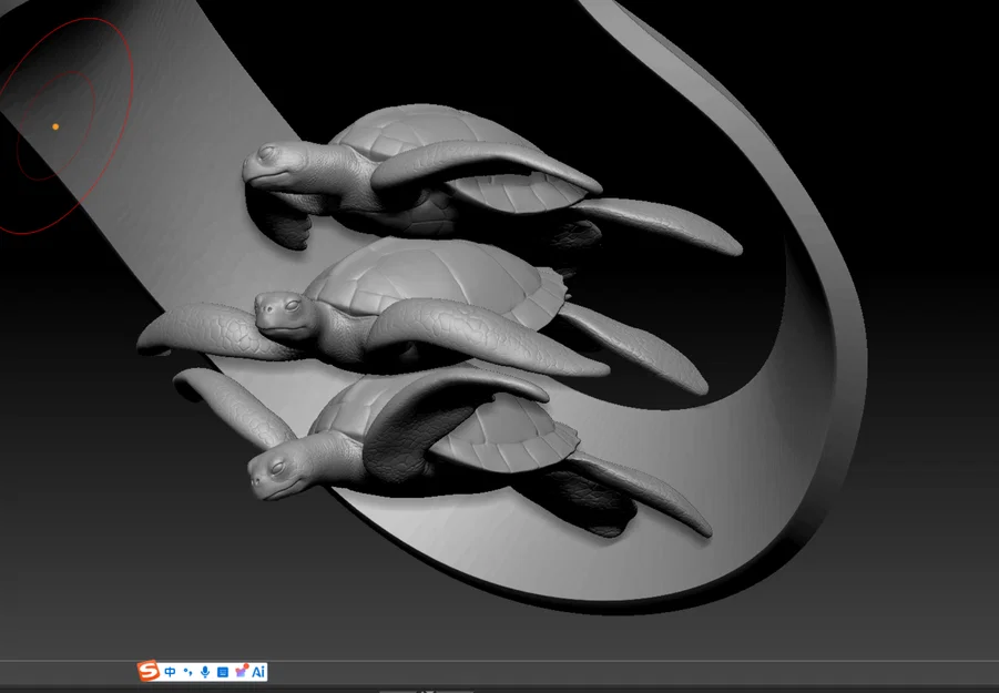 Mô hình trang trí Rùa và Vòng lặp Mobius 3D độc đáo - Image 3
