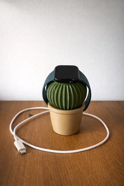 Đế sạc Apple Watch hình cây xương rồng - Image 1