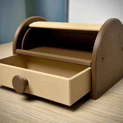 Tambour Box - Hộp Đựng Đồ Nắp Cuộn | Ngăn Kéo Thông Minh