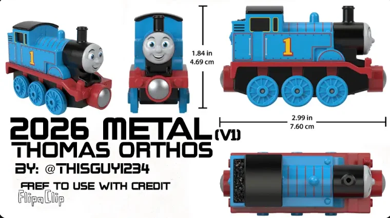 Mô hình 3D thân tàu 2026 Metal Thomas (tương thích nhiều loại tàu) - Image 1