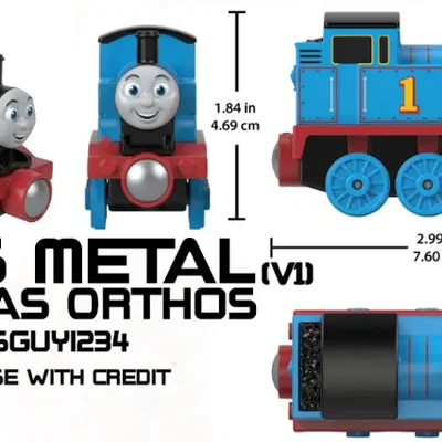 Mô hình 3D thân tàu 2026 Metal Thomas (tương thích nhiều loại tàu)