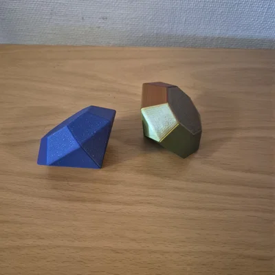 Mô hình trang trí kim cương 3D độc đáo và tinh tế
