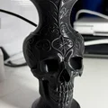 Bình hoa trang trí họa tiết đầu lâu Gothic - Thumbnail 2