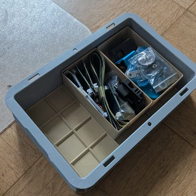 Đế lót Gridfinity cho hộp lưu trữ Surplus Eurobox 30x20cm