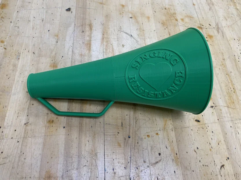 Loa Phóng Thanh (Megaphone) có Logo Singing Resistance, Thiết kế 2 phần - Image 1