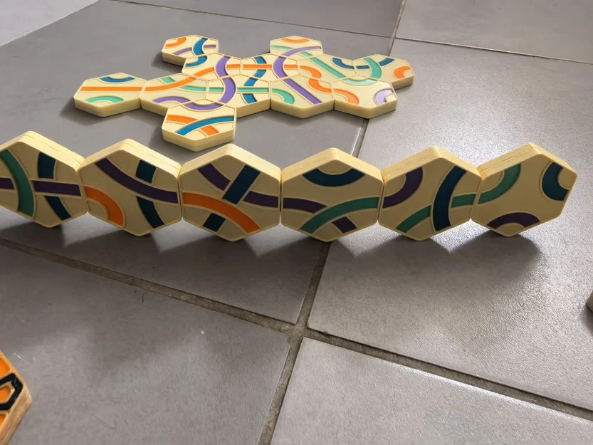 Bộ cờ Tantrix boardgame gắn nam châm tự in 3D - Image 1