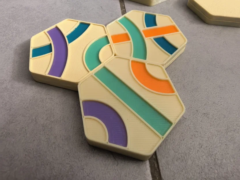 Bộ cờ Tantrix boardgame gắn nam châm tự in 3D - Image 4