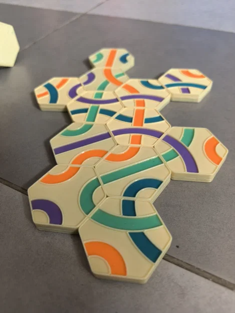 Bộ cờ Tantrix boardgame gắn nam châm tự in 3D - Image 5