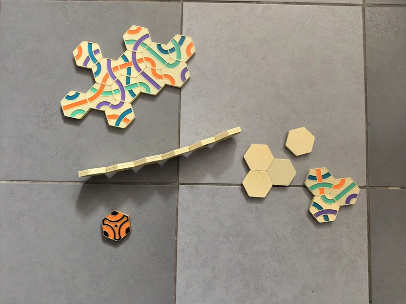 Bộ cờ Tantrix boardgame gắn nam châm tự in 3D - Image 6