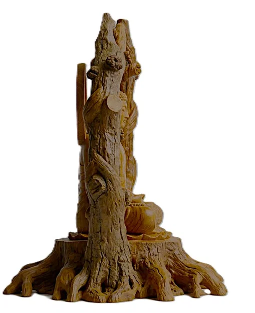 Mô hình in 3D Tượng Phật Thiền Định Dưới Gốc Cây Nghệ Thuật - Image 4