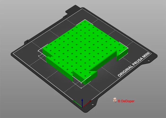 Bảng chặn đan móc 22 cm chia nhiều phần dành cho máy in Prusa Mini - Image 13