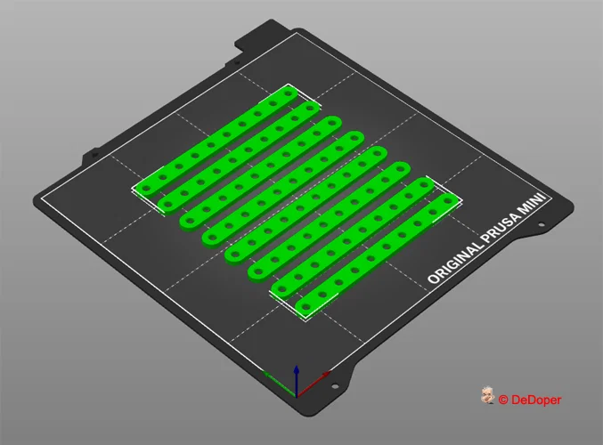 Bảng chặn đan móc 22 cm chia nhiều phần dành cho máy in Prusa Mini - Image 15