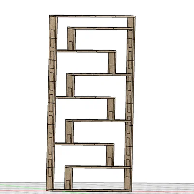 Kệ Đa Năng ORGANIZER GT554 - Thiết Kế Zig-Zag Hiện Đại Cho Mọi Không Gian