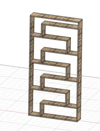 Kệ Đa Năng ORGANIZER GT554 - Thiết Kế Zig-Zag Hiện Đại Cho Mọi Không Gian - Image 2