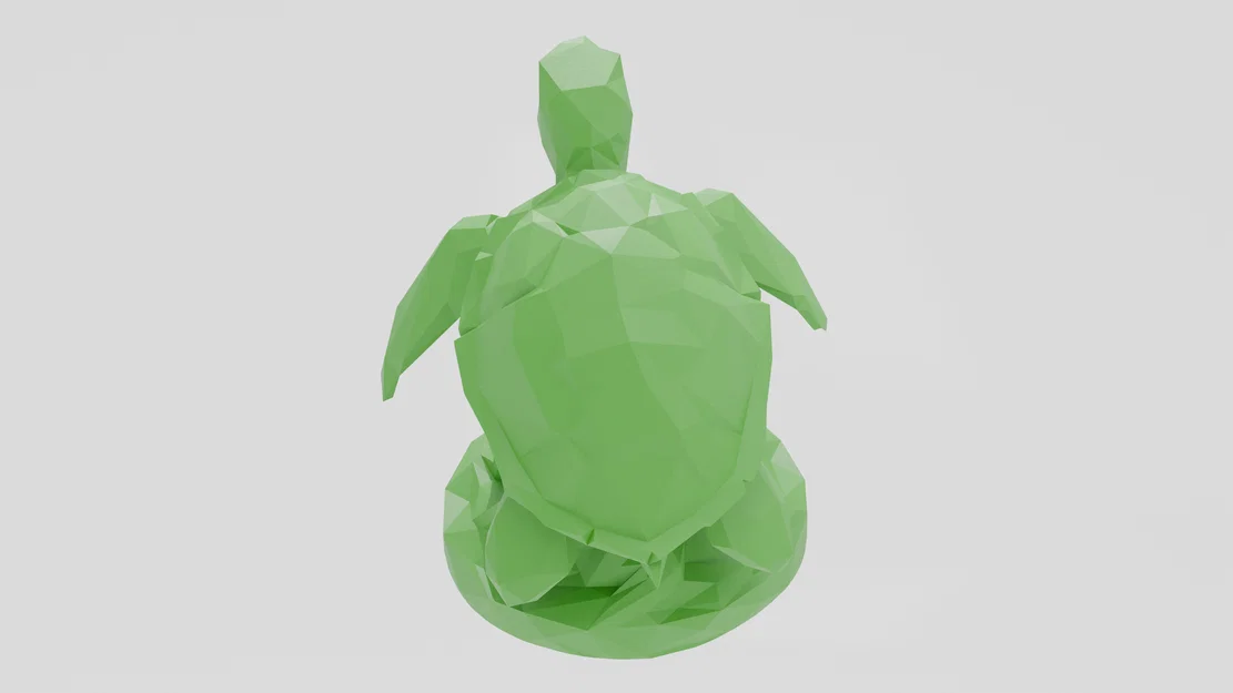 Mô hình Rùa Biển Low Poly tuyệt đẹp - Image 3