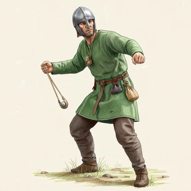 Mô hình 3D Chiến binh Anh Quốc (English Sling Warrior) độc đáo - Image 2