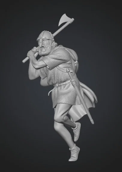 Mô hình 3D chiến binh Viking Norse-Gael cực chi tiết cho in Resin - Image 1