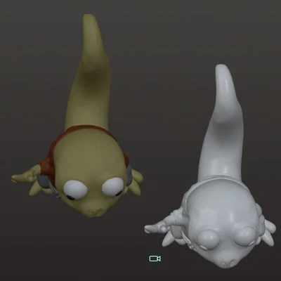 Mô hình 3D nhân vật Timmy the Lizard siêu đáng yêu cho tín đồ in ấn