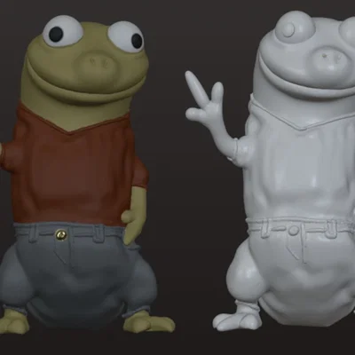 Mô hình 3D nhân vật Timmy the Lizard siêu đáng yêu cho tín đồ in ấn