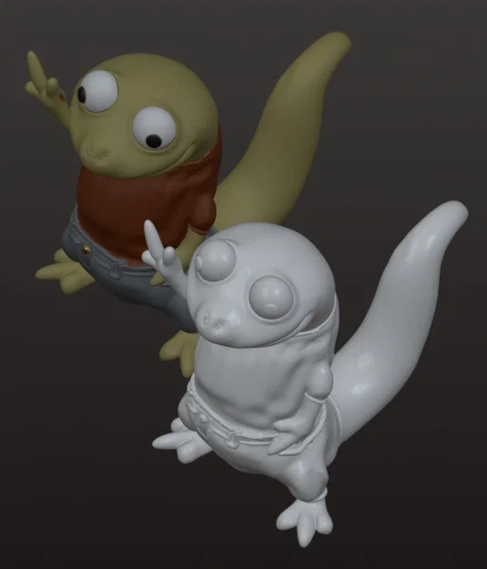 Mô hình 3D nhân vật Timmy the Lizard siêu đáng yêu cho tín đồ in ấn - Image 4