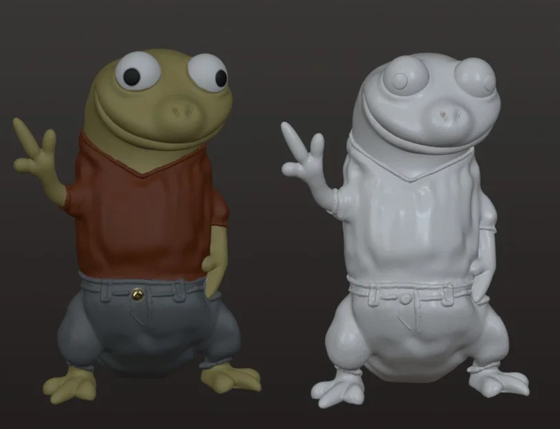 Mô hình 3D nhân vật Timmy the Lizard siêu đáng yêu cho tín đồ in ấn - Image 5