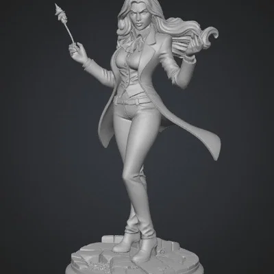 Mô hình 3D Lady of Shadows - Tượng nhân vật huyền bí ấn tượng