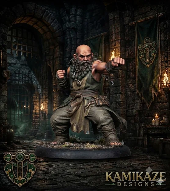 Mô hình Dwarven Monk (Tu sĩ người lùn) - Image 1