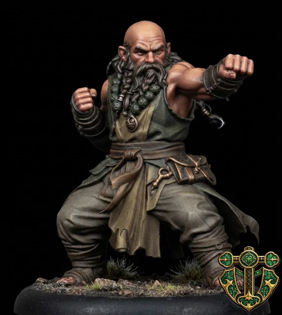 Mô hình Dwarven Monk (Tu sĩ người lùn) - Image 2